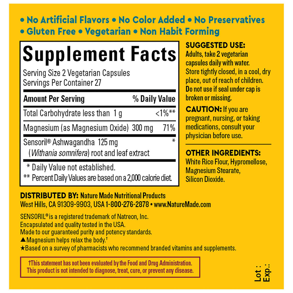 Nature Made Wellblends Calm & Relax Ashwagandha Magnesium - image 6