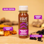 Vive Organic Immunity Boost Elderberry Ginger Turmeric Shot - 12 Pack - image 3