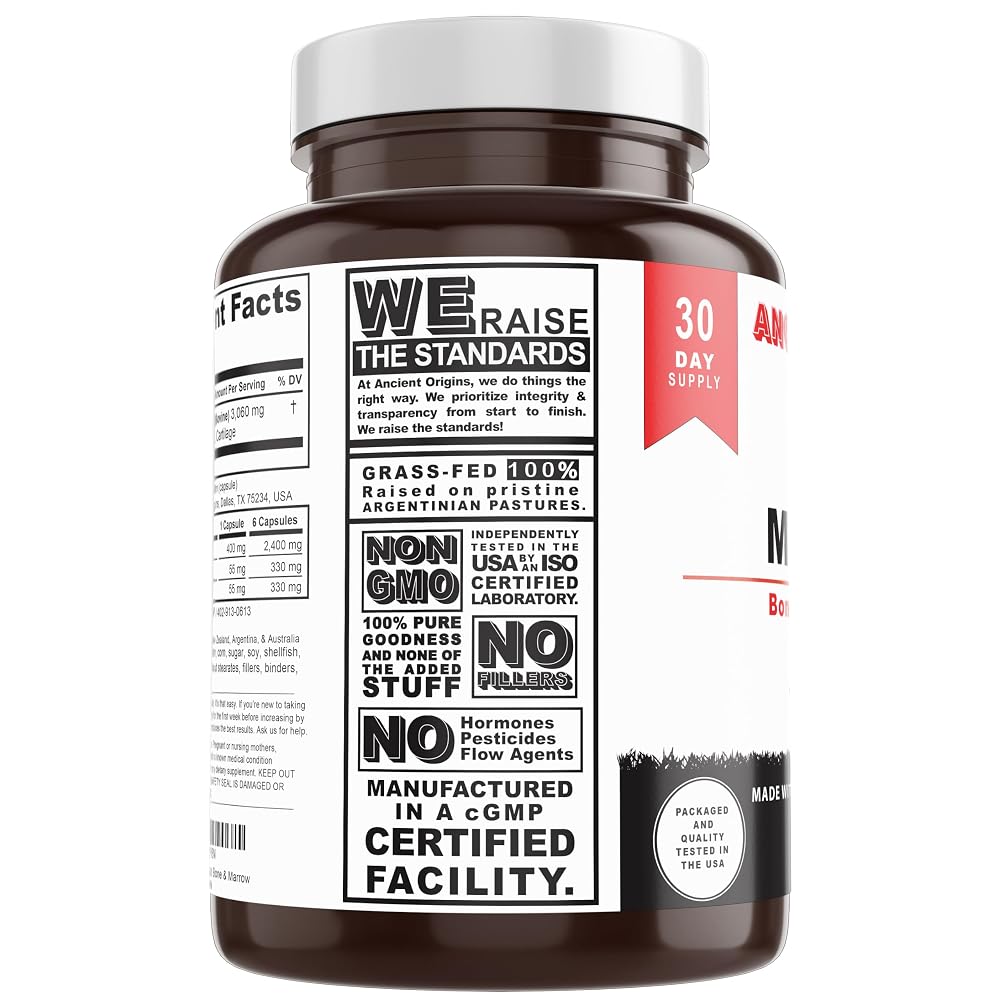 Ancient Origins Grass Fed Bone Marrow Supplement - 180 Capsules - image 9