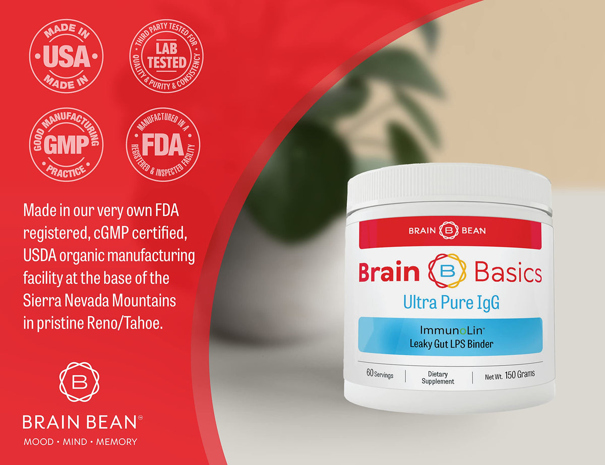 Brain Bean Ultra Pure IgG Immunoglobulin Powder - 150g - image 6