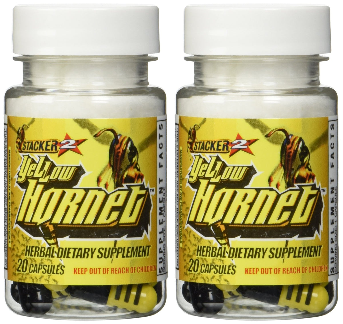 Stacker 2 Yellow Hornet Ephedra Free - 40 Capsules