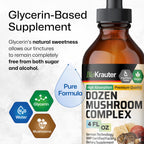 BIO KRAUTER 12-in-1 Mushroom Supplement for Immune Support - 4 Fl Oz - image 6
