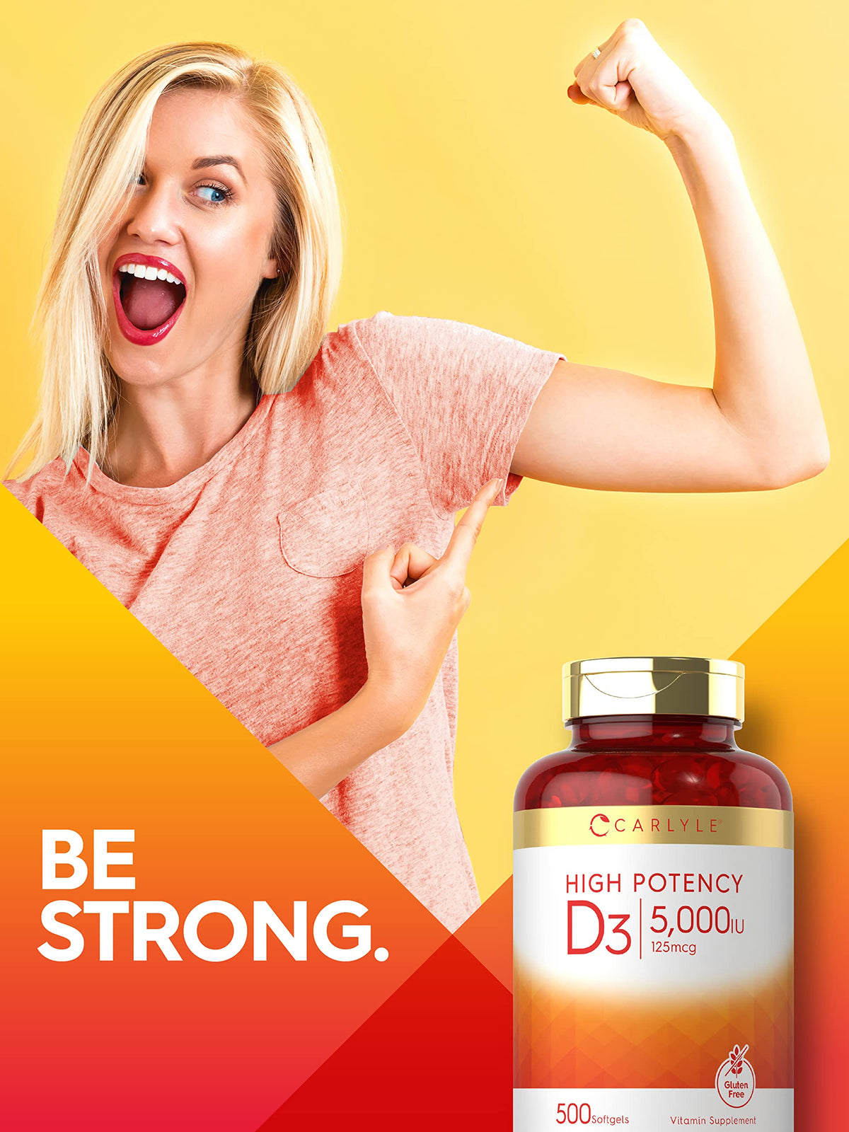 Carlyle Vitamin D3 5000 IU - 500 Softgels - image 6