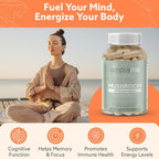 Simpleme Multi-Mushroom Supplement Complex - 60 Capsules - image 2