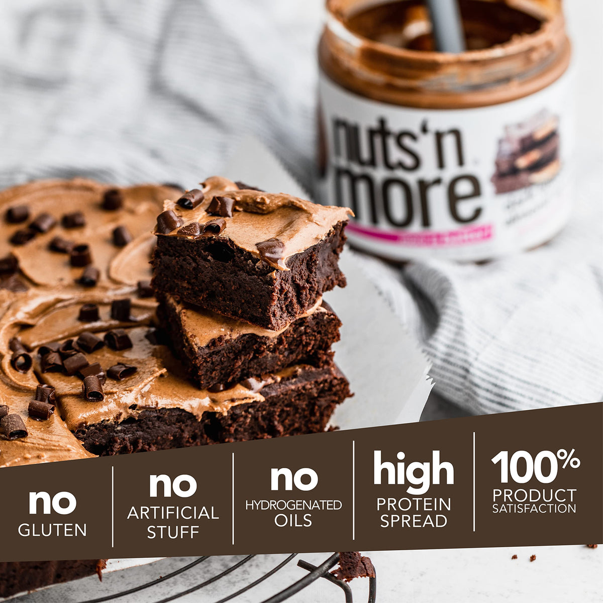 Nuts 'N More Dark Chocolate Almond Butter Spread - 15oz Jar - image 4