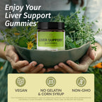 HERBAMAMA Liver Support Gummies Herbal Complex - 60 Gummies - image 2