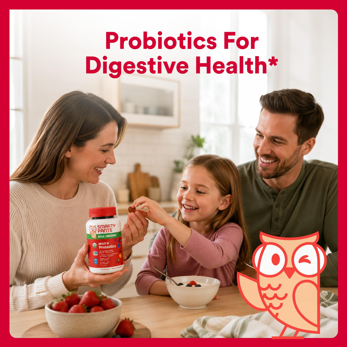 SmartyPants Organic Kids Multi & Probiotic Gummies - 120 Count - image 3
