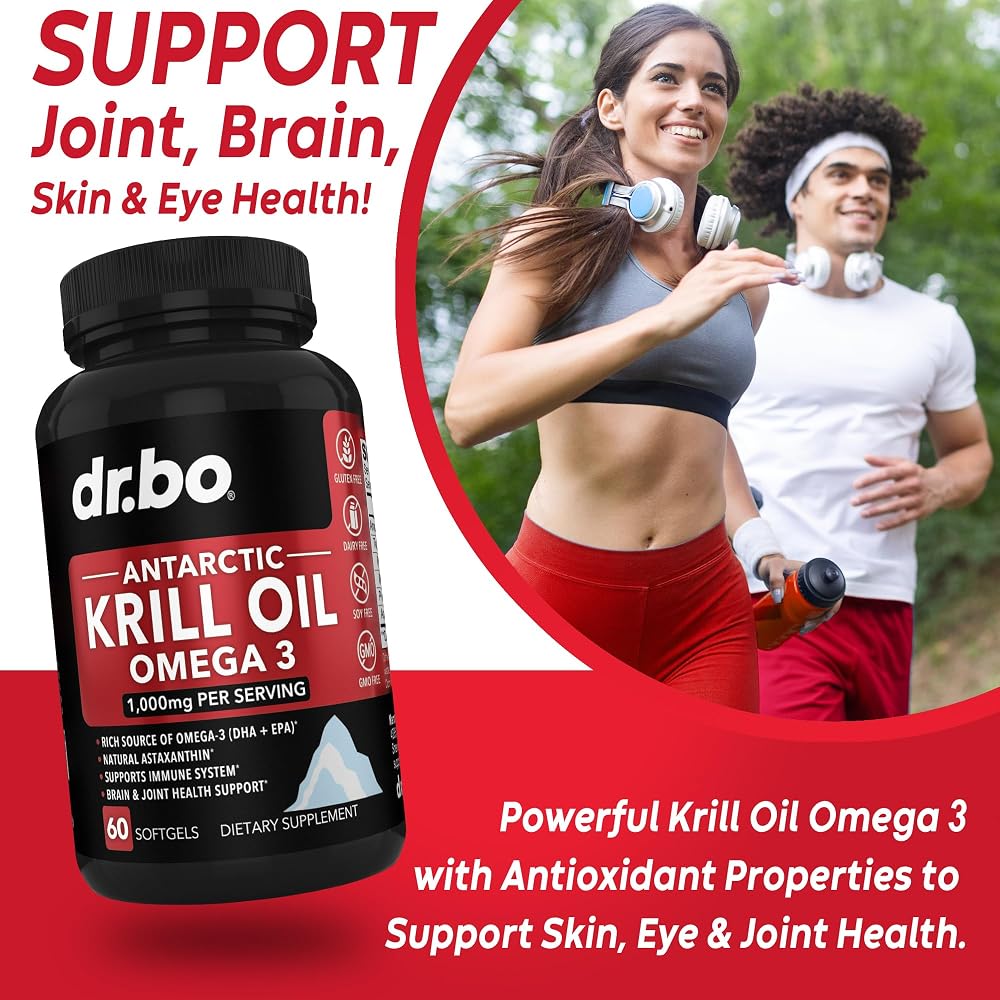 DR. BO Krill Oil Omega 3 500mg Antarctic - 60 Softgels - image 3