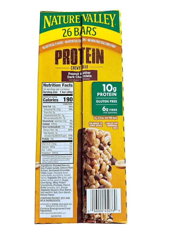 Nature Valley Protein Chewy Bars Peanut Butter Chocolate - 26 ct. - image 2