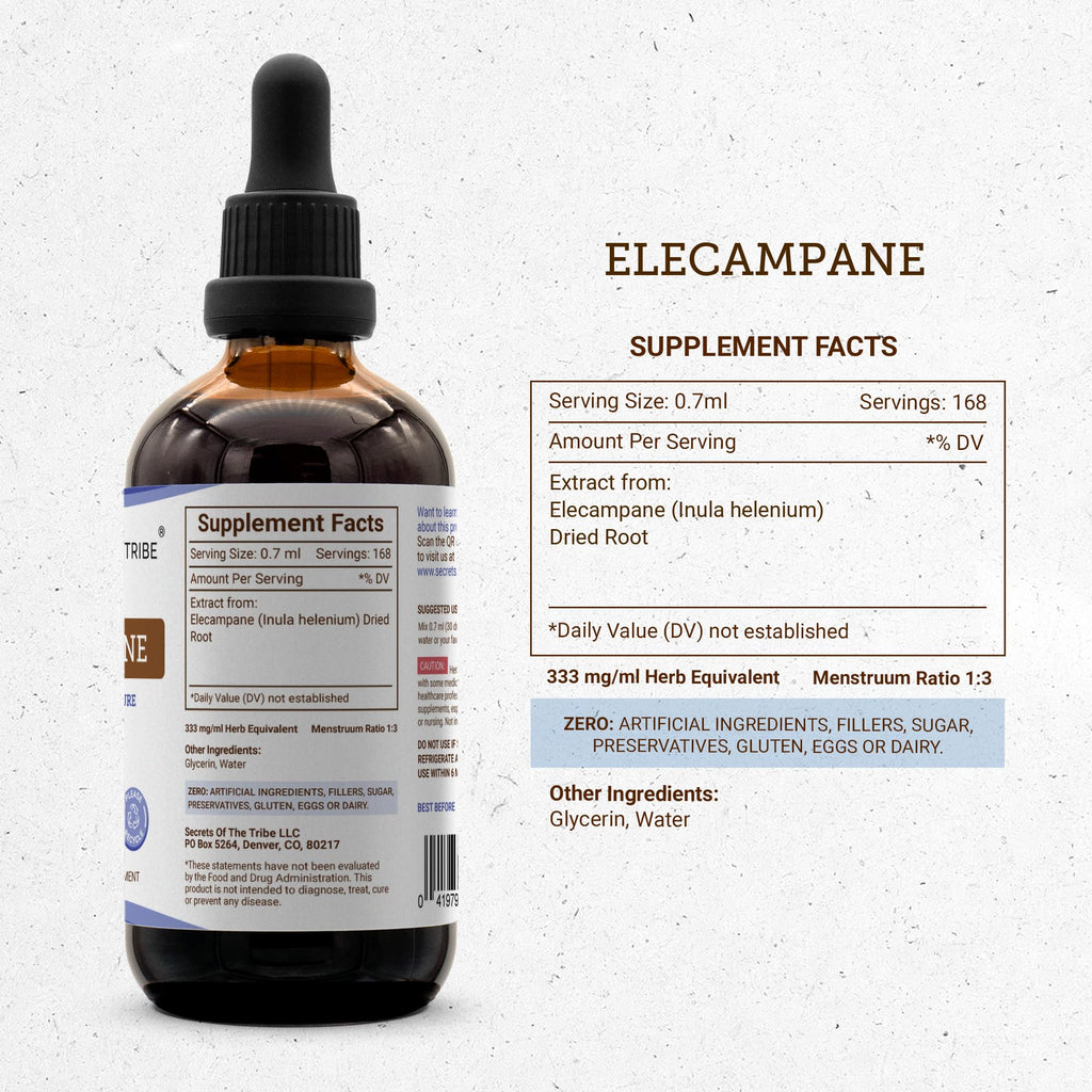 Secrets of the Tribe Elecampane Alcohol-Free Liquid Extract - 4 FL OZ - image 4