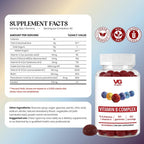 VITA GLOBE B Complex Gummies 5000mcg for Hair Skin Nails - 60 Gummies - image 2