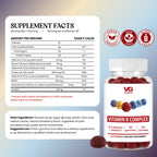 VITA GLOBE B Complex Gummies 5000mcg Energy Support - 120 Gummies - image 2