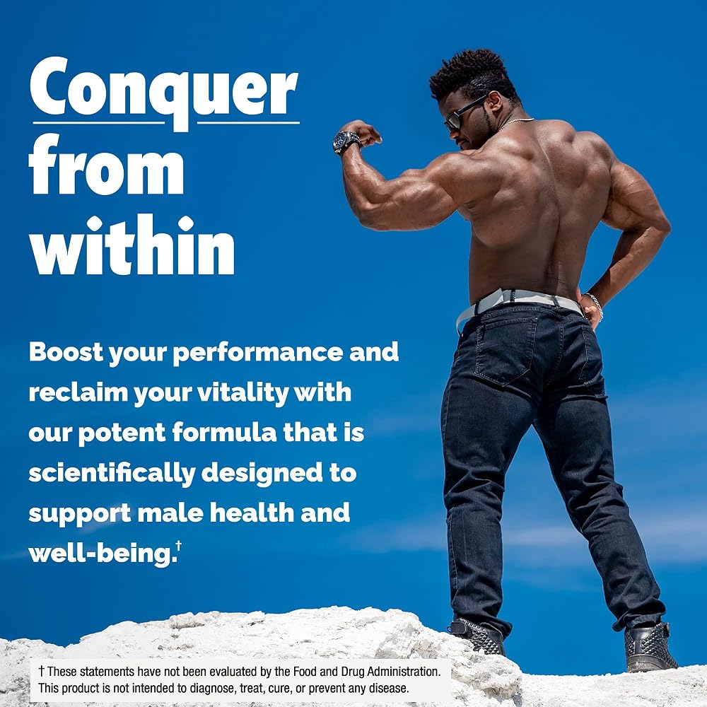 PLOOF Nutra Testosterone Booster for Men - 120 Capsules - image 3