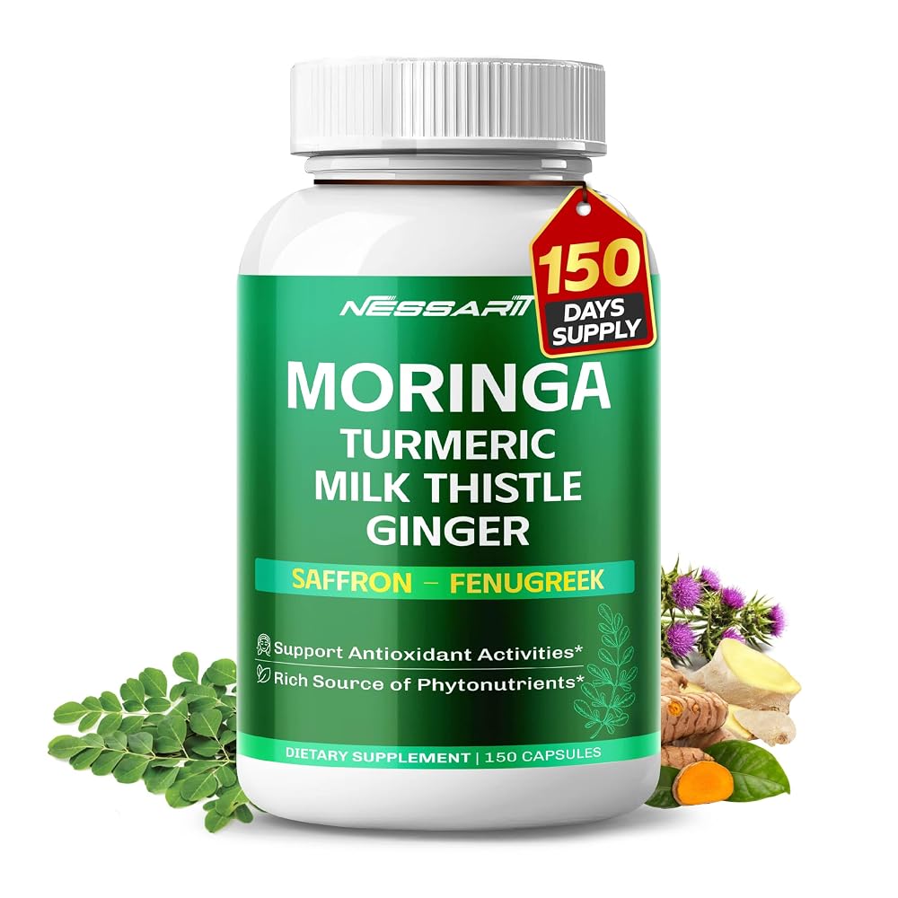 NESSARIT Complete 10-in-1 Moringa with Turmeric - 150 Capsules