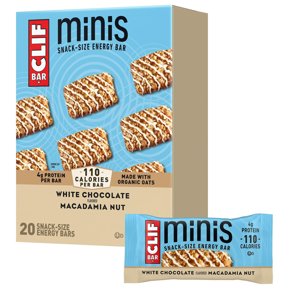 CLIF BAR Minis Snack-Size Energy Bars, Chocolate Chip