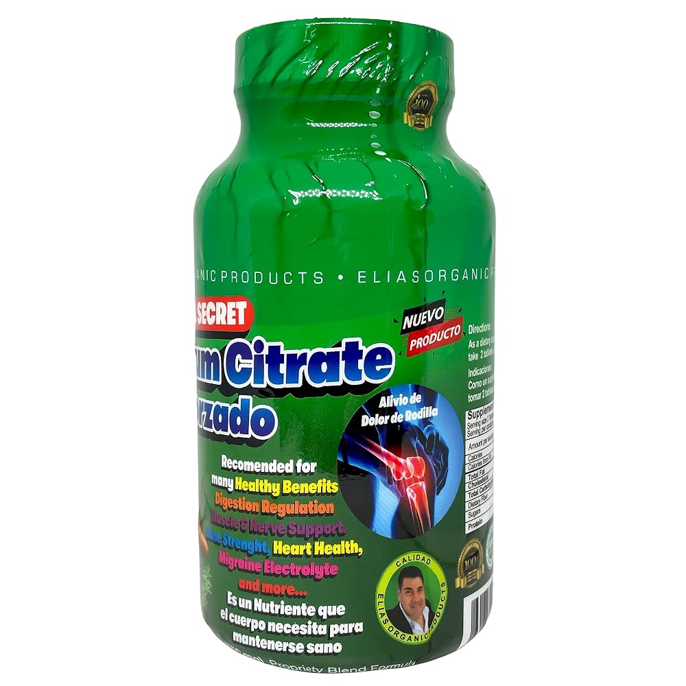 Elias Organic Products Magnesium Citrate Reforzado - 60 Tablets - image 2