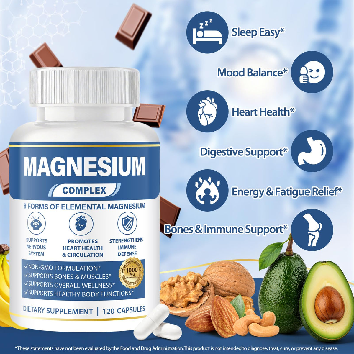 BOSNETHUINH Magnesium Complex 1000mg - 120 Capsules - image 3