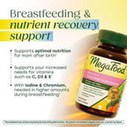 MegaFood Baby & Me 2 Postnatal Vitamins for Breastfeeding Moms