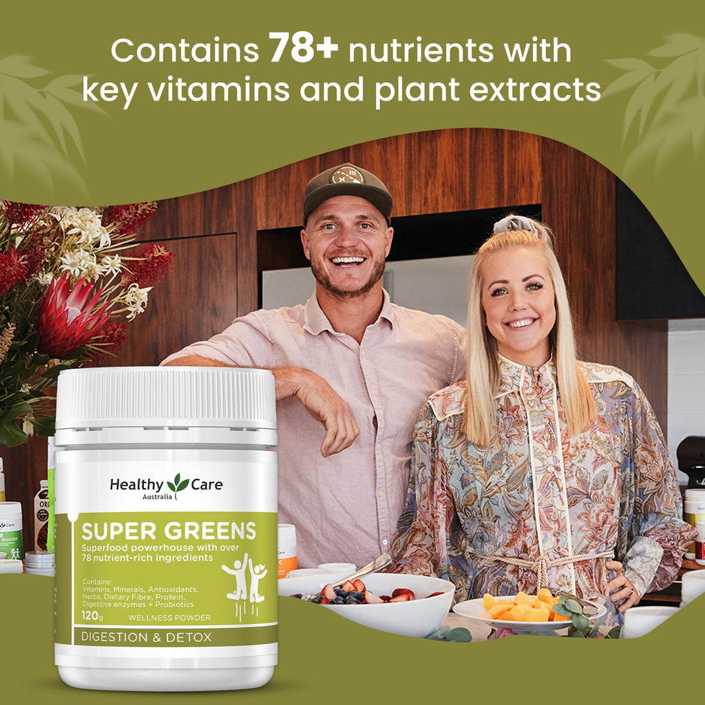 Healthy Care Super Greens Powder - 120g - image 3