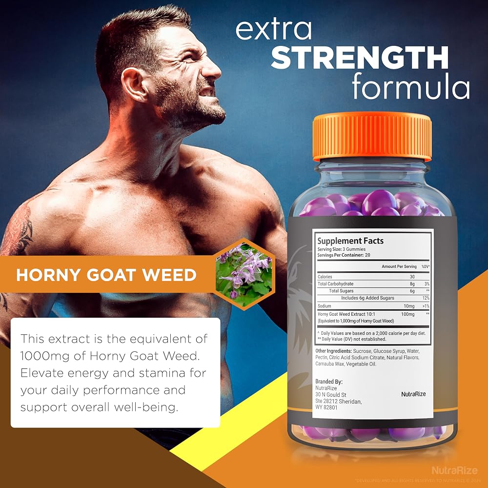 NutraRize Vigor Plux Male Gummies - 60 Gummies - image 6