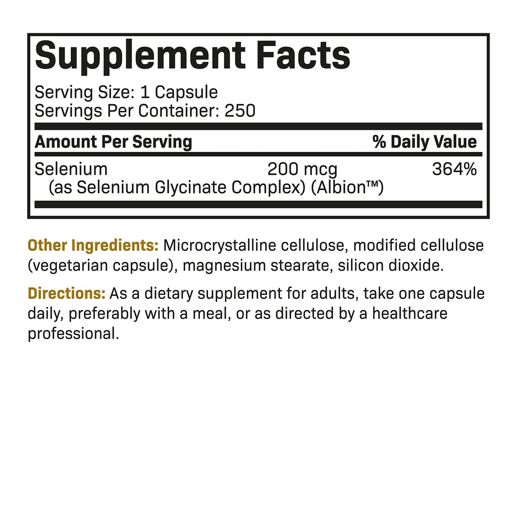 Futurebiotics Selenium 200 mcg Amino Acid Complex - 250 Capsules - image 6