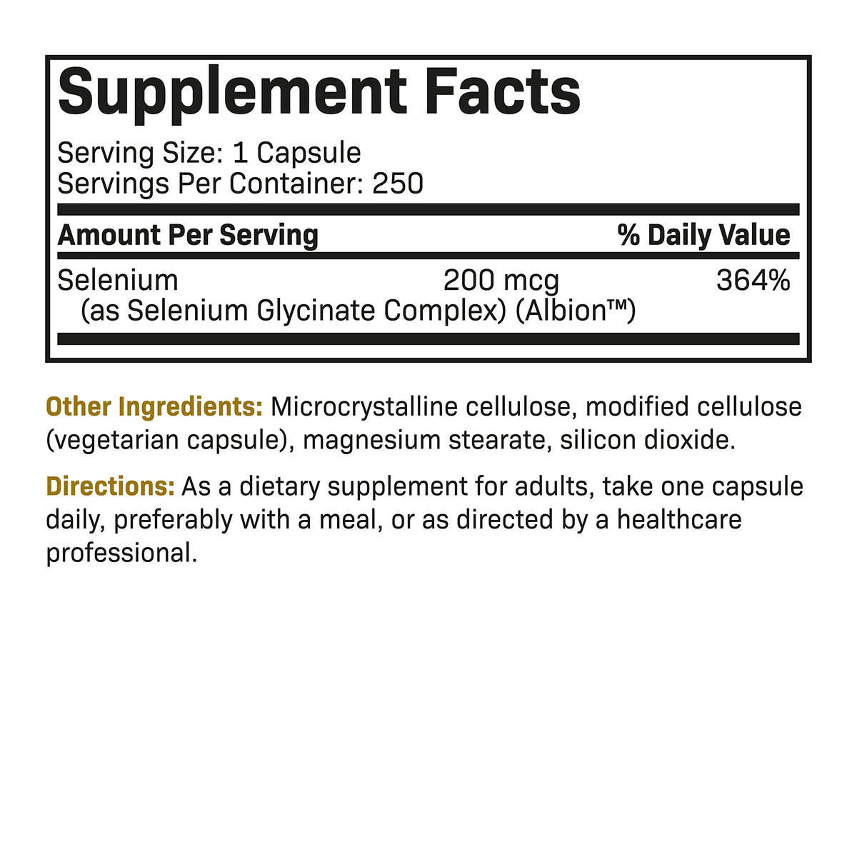 Futurebiotics Selenium 200 mcg Amino Acid Complex - 250 Capsules - image 6
