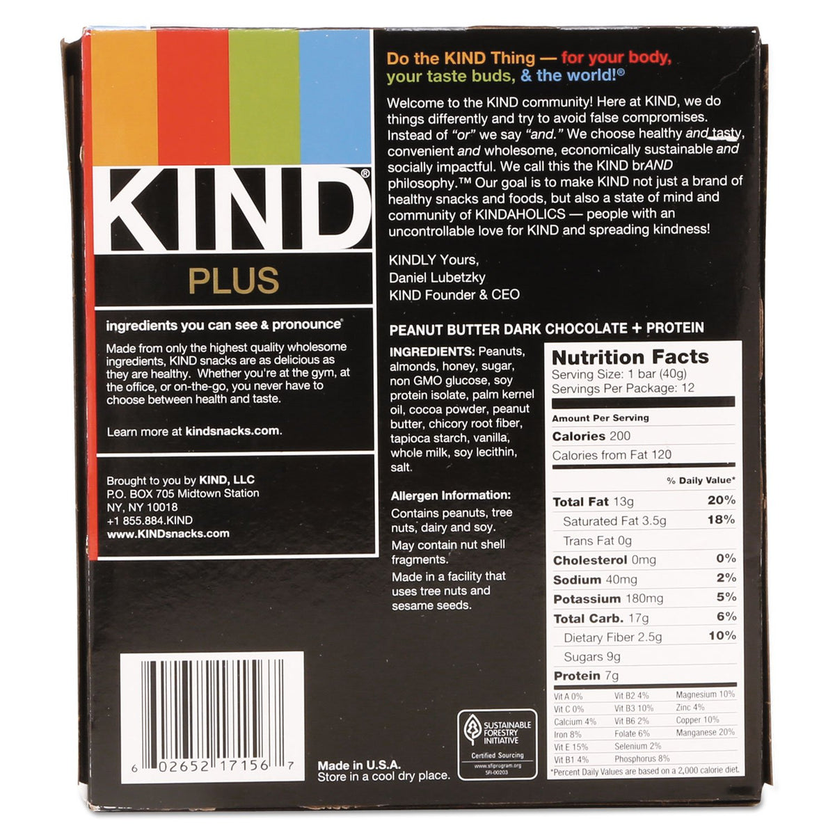 KIND PLUS Peanut Butter Dark Chocolate Protein Bars - 12 Pack - image 8