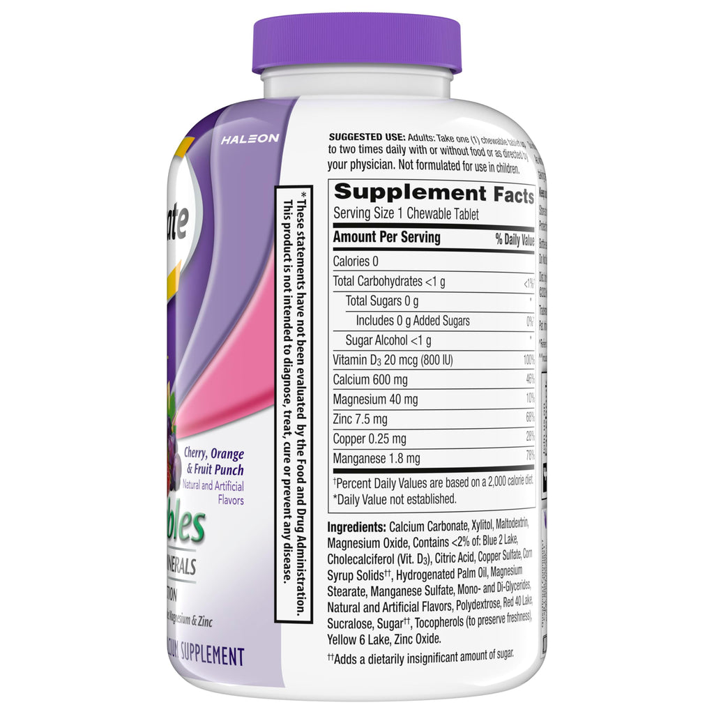 Caltrate Chewables 600 Plus D3 Calcium Supplement - 155 Tablets - image 13