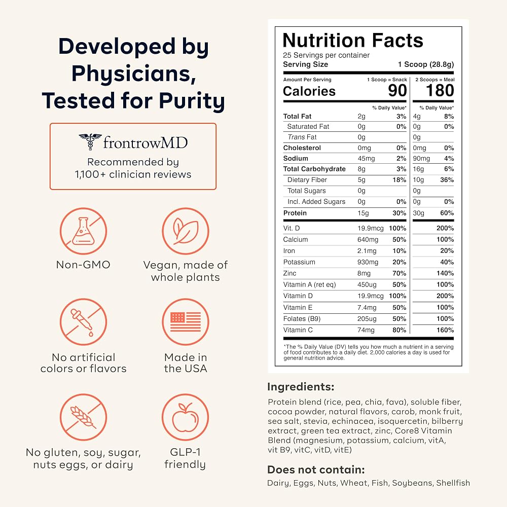 Goode Health Plant Based Superfood Nutrition Shake