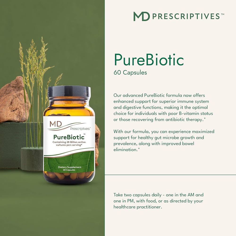 MD Prescriptives PureBiotic Probiotic for Digestive Health - 60 Capsules - image 3