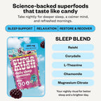 SuperMush Daily Sleep Gummies - Melatonin-Free Sleep Aid