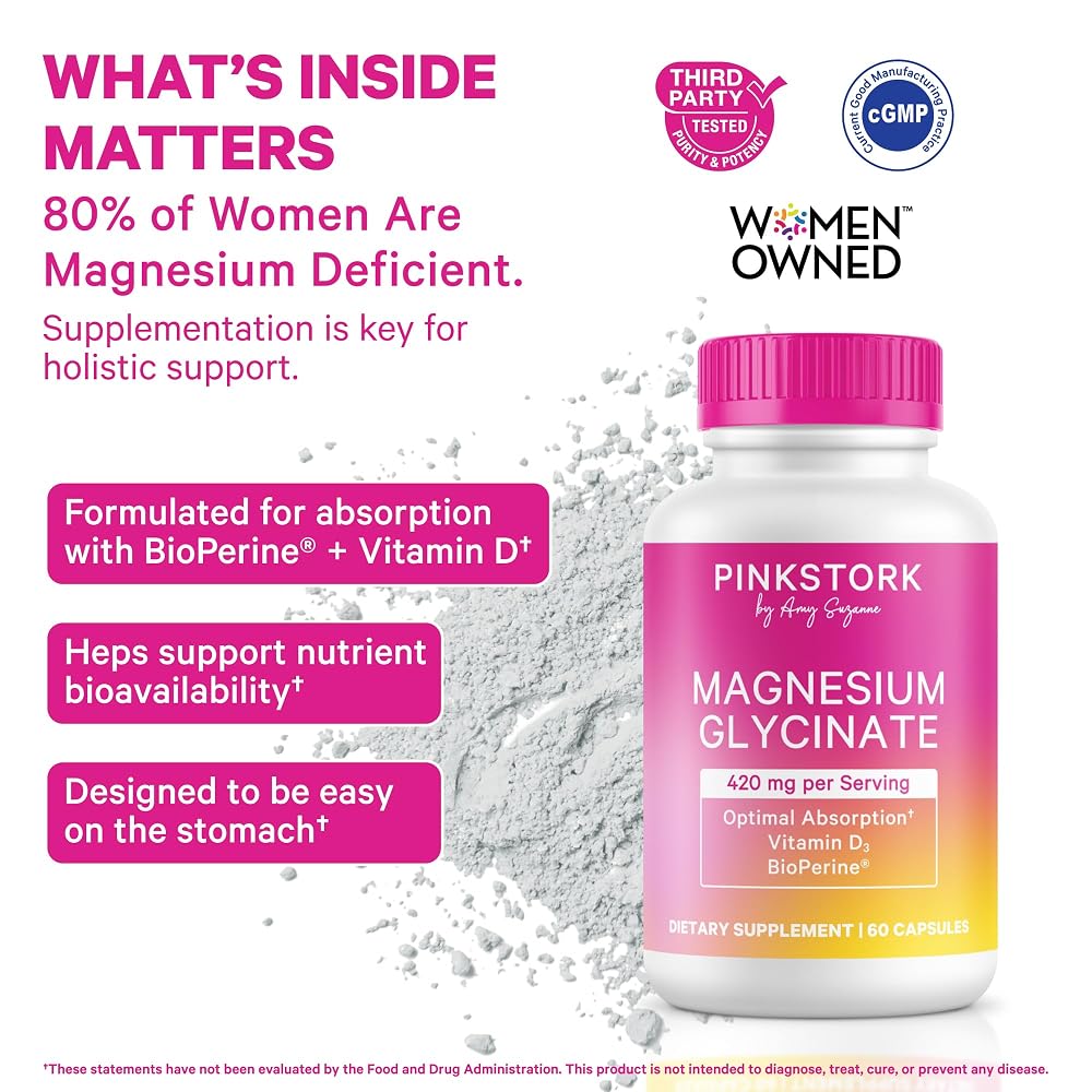Pink Stork Magnesium Glycinate with Vitamin D