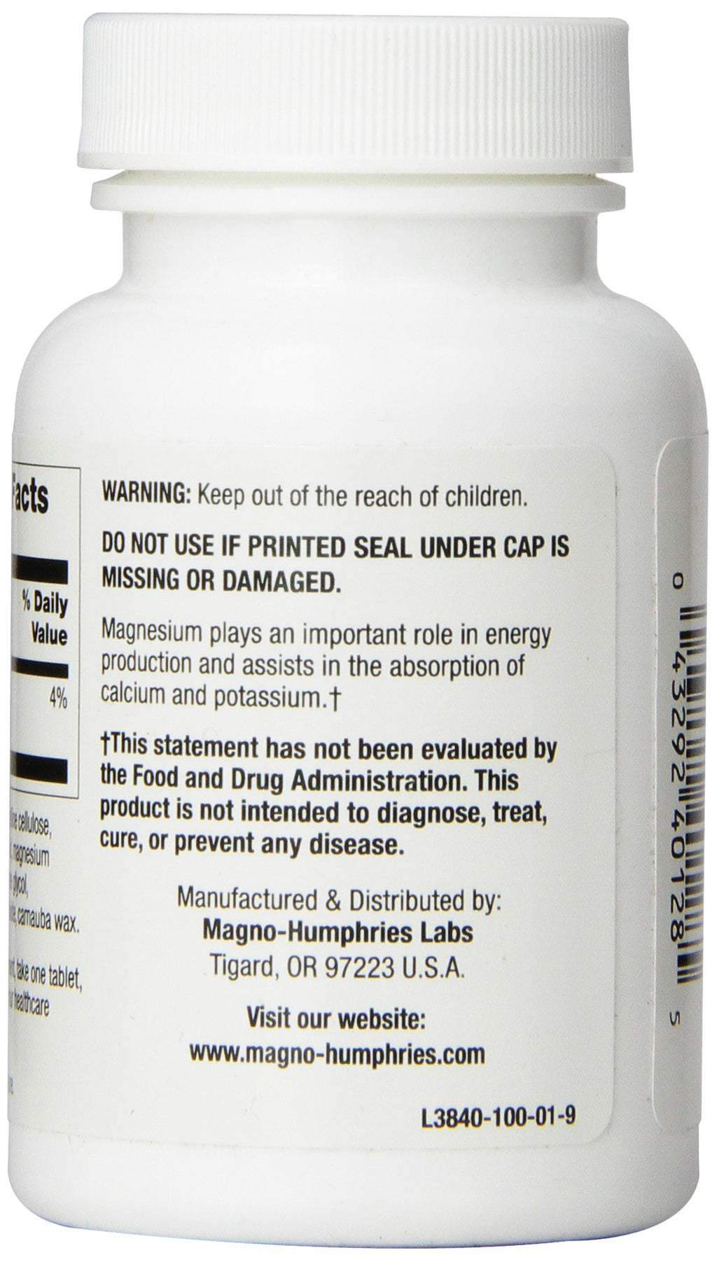 Optimum Magnesium Gluconate 250 mg - 100 Tablets - image 2
