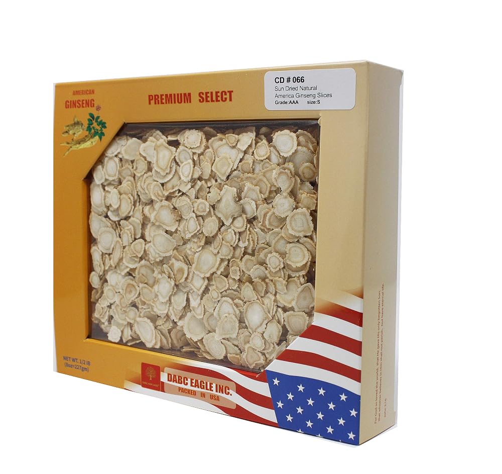 DABC OAK LAND American Ginseng Slices Wisconsin Grown - 8 oz