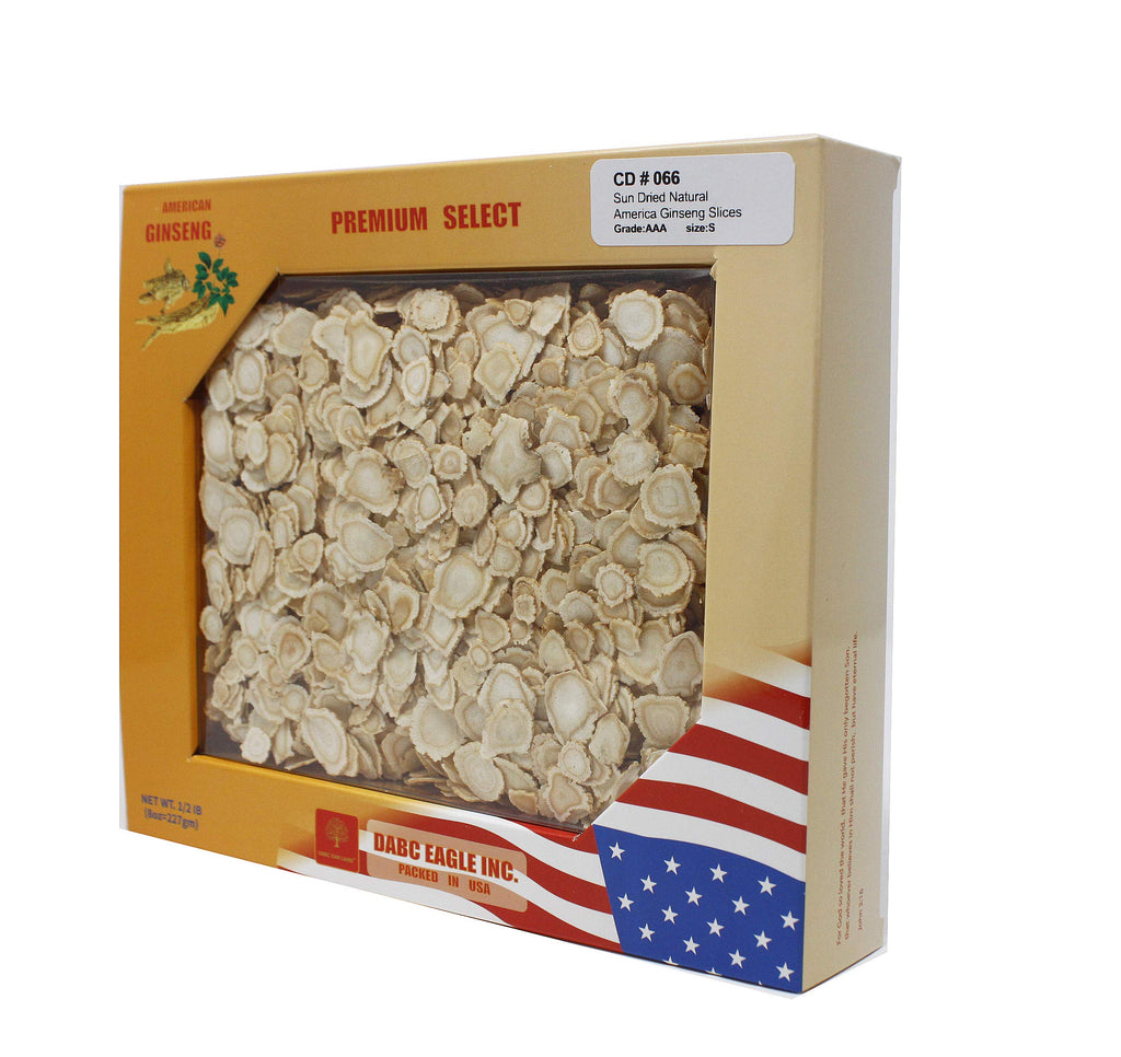 DABC OAK LAND American Ginseng Slices Wisconsin Grown - 8 oz