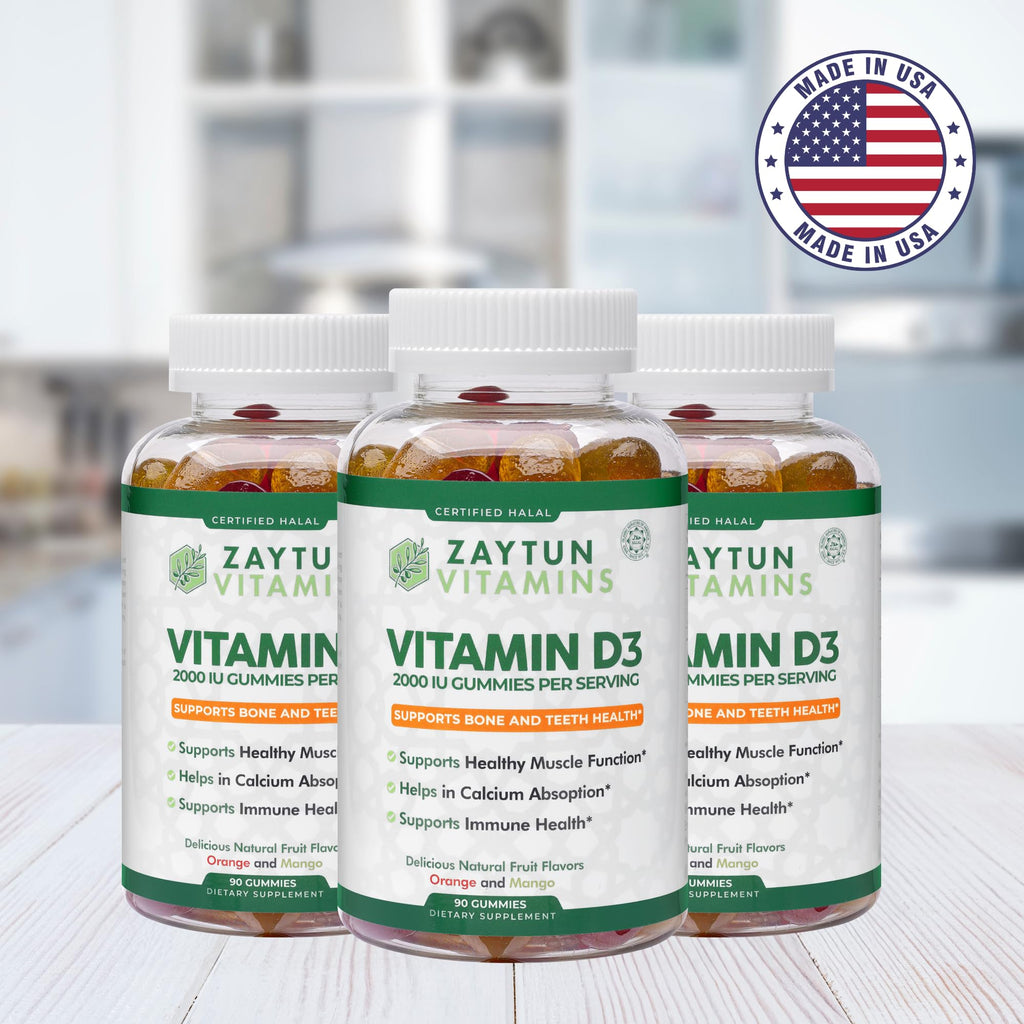 Zaytun Halal Vitamin D3 2000 IU Gummies