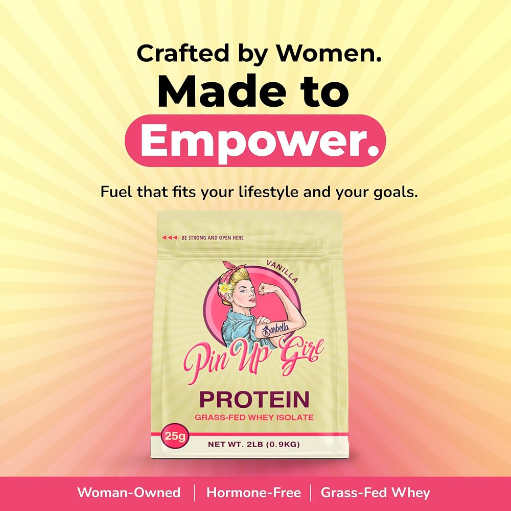 Pin Up Girl Whey Protein Isolate Powder Vanilla - 32 oz - image 4