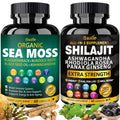Bualle Shilajit Capsules with Ashwagandha & Ginseng - 120 Capsules