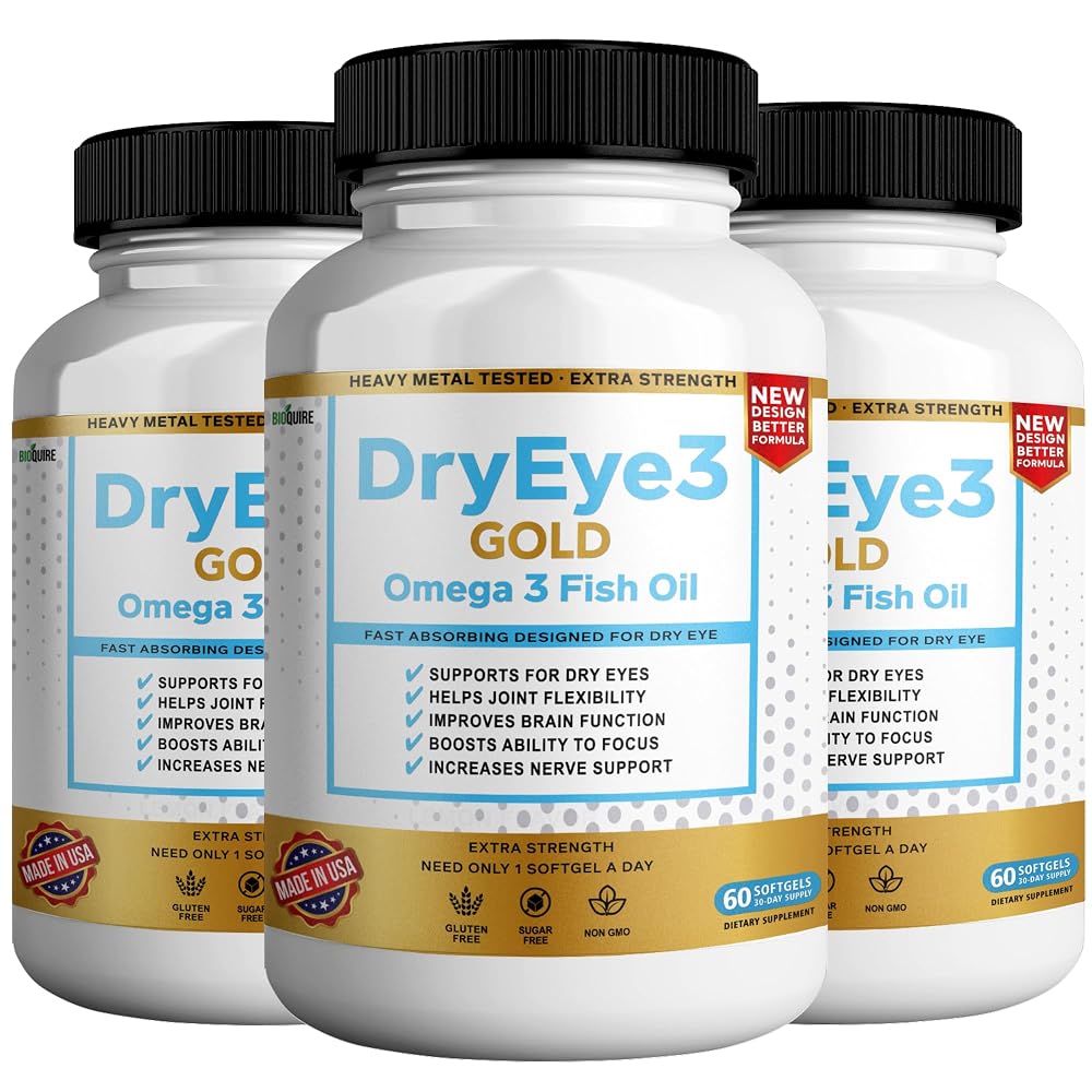 BIOQUIRE Dry Eye 3 Gold Omega 3 Fish Oil