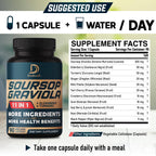 DEDICAD Soursop Graviola Herbal Supplement - 90 Capsules - image 2