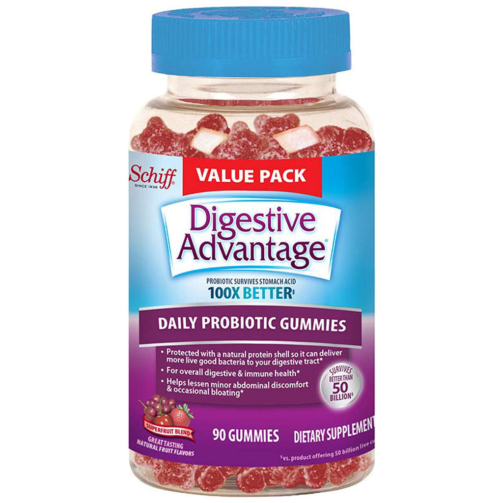 Digestive Advantage Probiotic Gummies for Digestive Health - 90 Count