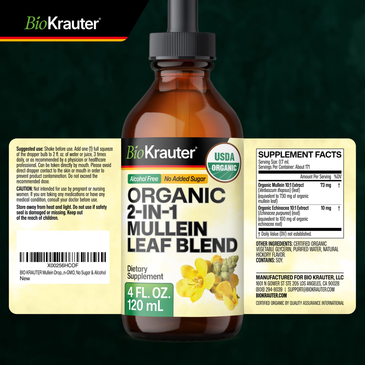 BIO KRAUTER Mullein & Echinacea Respiratory Support - 4 Fl Oz - image 9