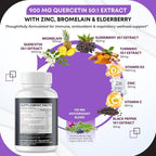 GUDOMET Quercetin 1485 mg Complex with Zinc & D3 - 150 Capsules - image 4