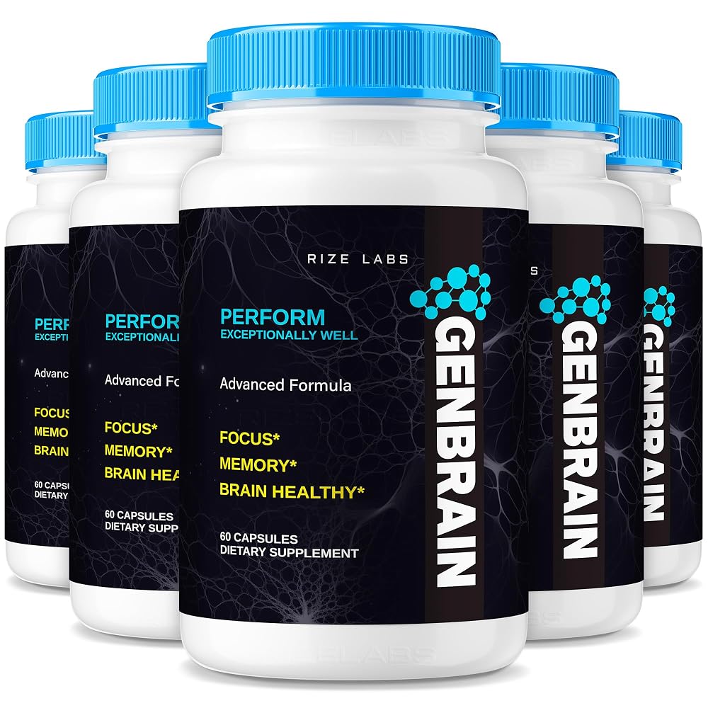 rize labs GenBrain Memory Supplement Extra Strength Brain Support - 300 Capsules