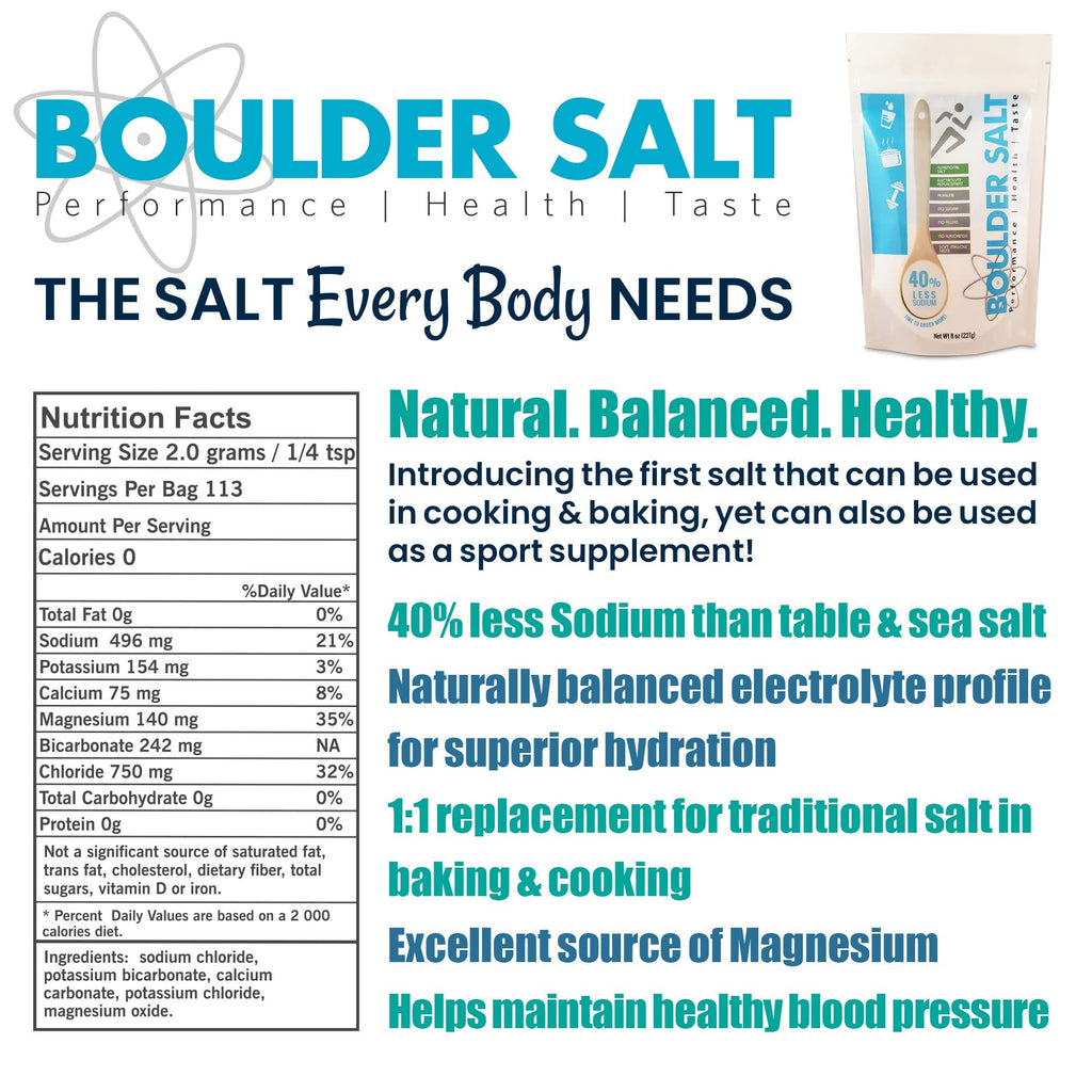 Boulder Salt Low Sodium Electrolyte Salt - 8oz - image 6