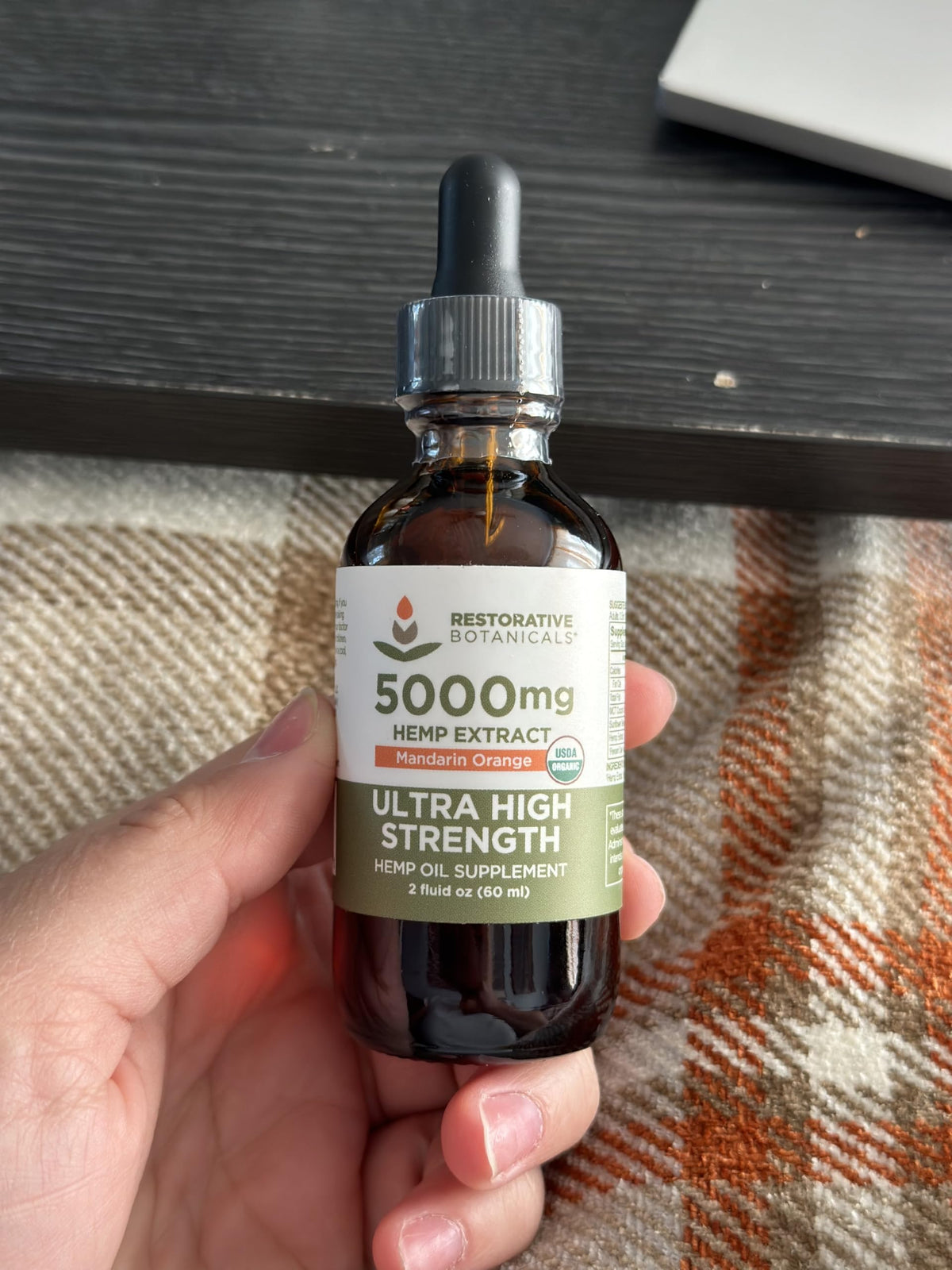 Restorative Botanicals Hemp Oil Drops 5000 mg - 120 Servings - image 2