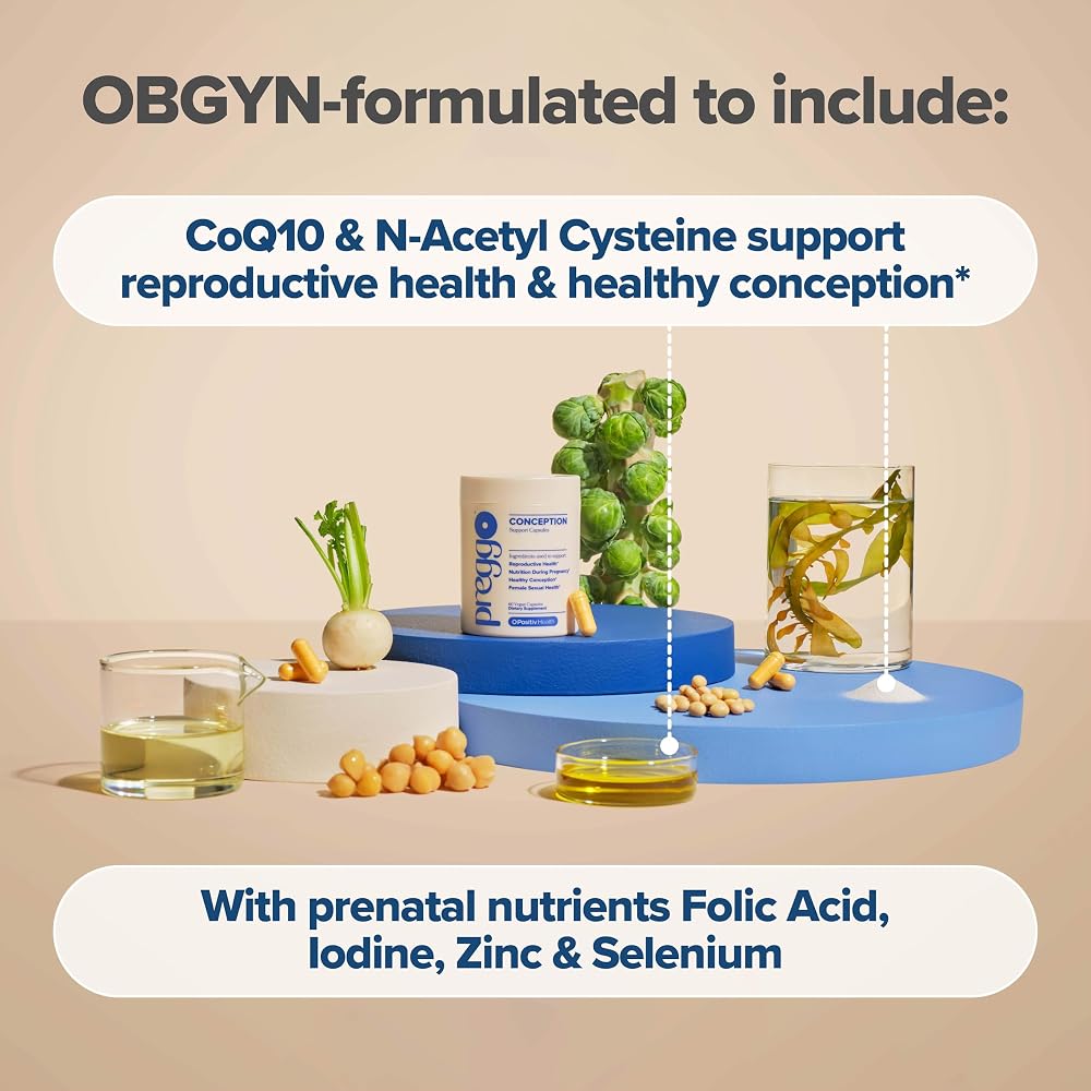 O Positiv PREGGO Conception Support with CoQ10 - 60 Capsules - image 3