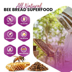 HONEYBEEZONE Bee Bread Capsules Energy & Immune Support - 60 Vegetarian Capsules - image 3