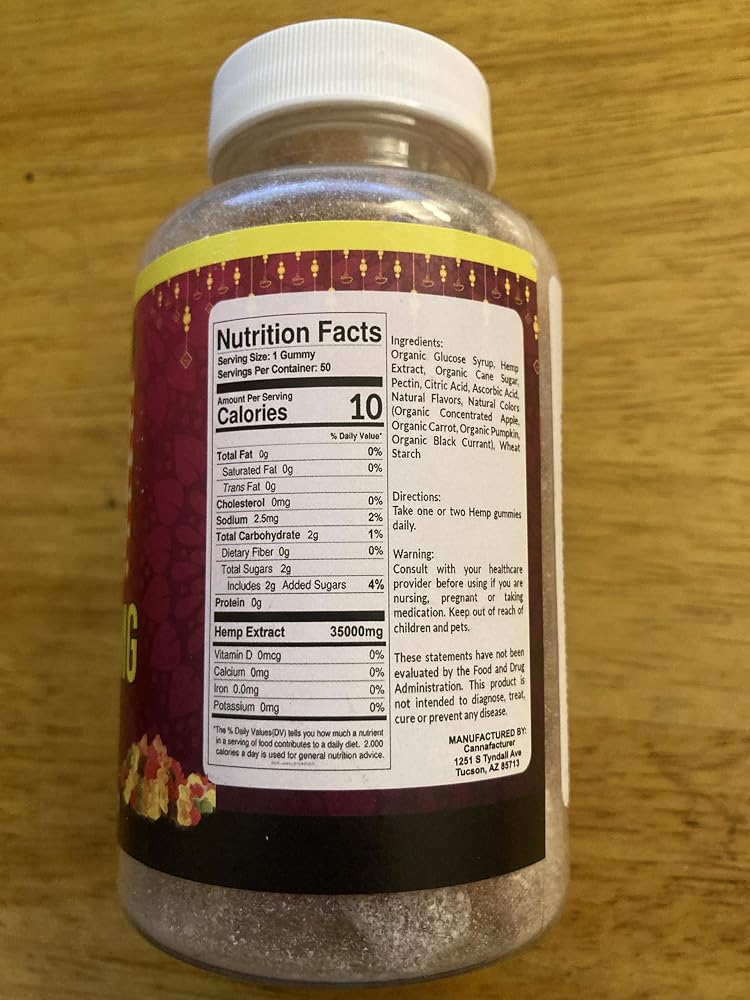 The CBD Guru Organic Hemp Gummies with Omega 3-6-9 - 60 Gummies - image 3