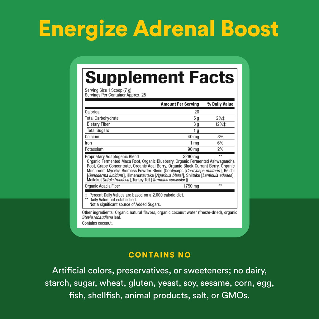 Natural Factors Energize Adrenal Boost Powder - 6.2 oz - image 4
